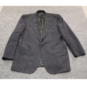 Vintage V2 by Versace Mens Blazer Size 52R Pinstripe‎ Wool Blend Sport Coat